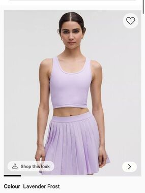 LuluLemon Ribbed Crop Tank Top
